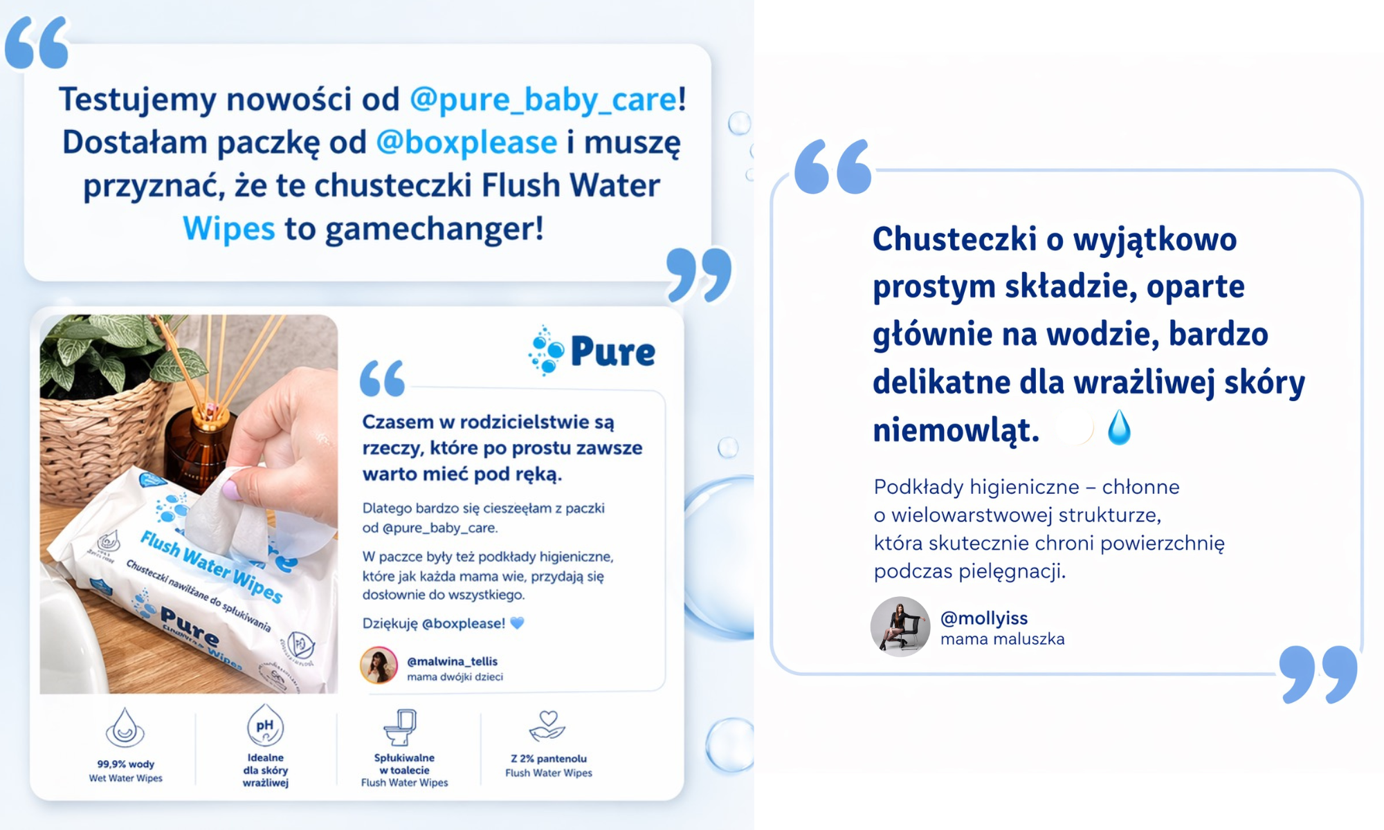 opinie testerek na temat produktów Pure Baby