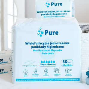 podkłady higieniczne chłonne Pure